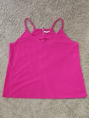Bar III Hot Pink Spaghetti Strap Going Out Top